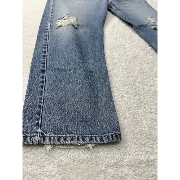 Levis 505 Jeans Men’s 38x30 90s Stonewash Straight Blue Red Tab Denim VTG Retro - Picture 12 of 16